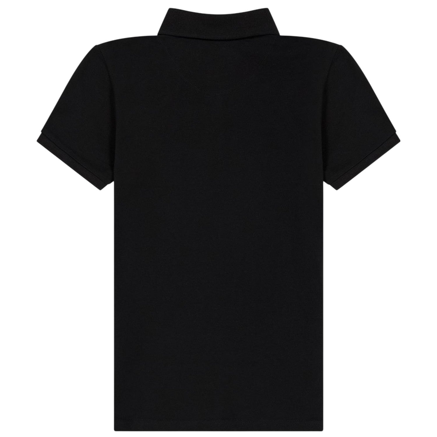 Black - Back - Farah Boys Bugsworth Embroidered Short-Sleeved Polo Shirt