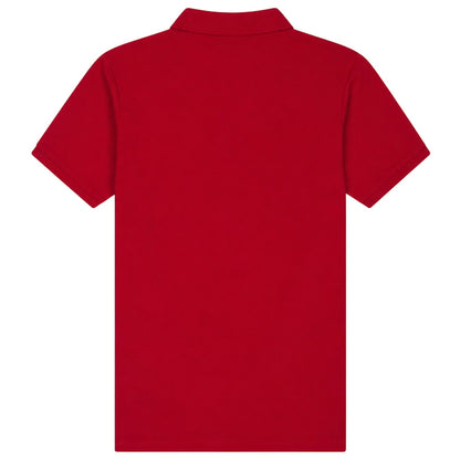 Dark Red - Back - Farah Boys Bugsworth Embroidered Short-Sleeved Polo Shirt