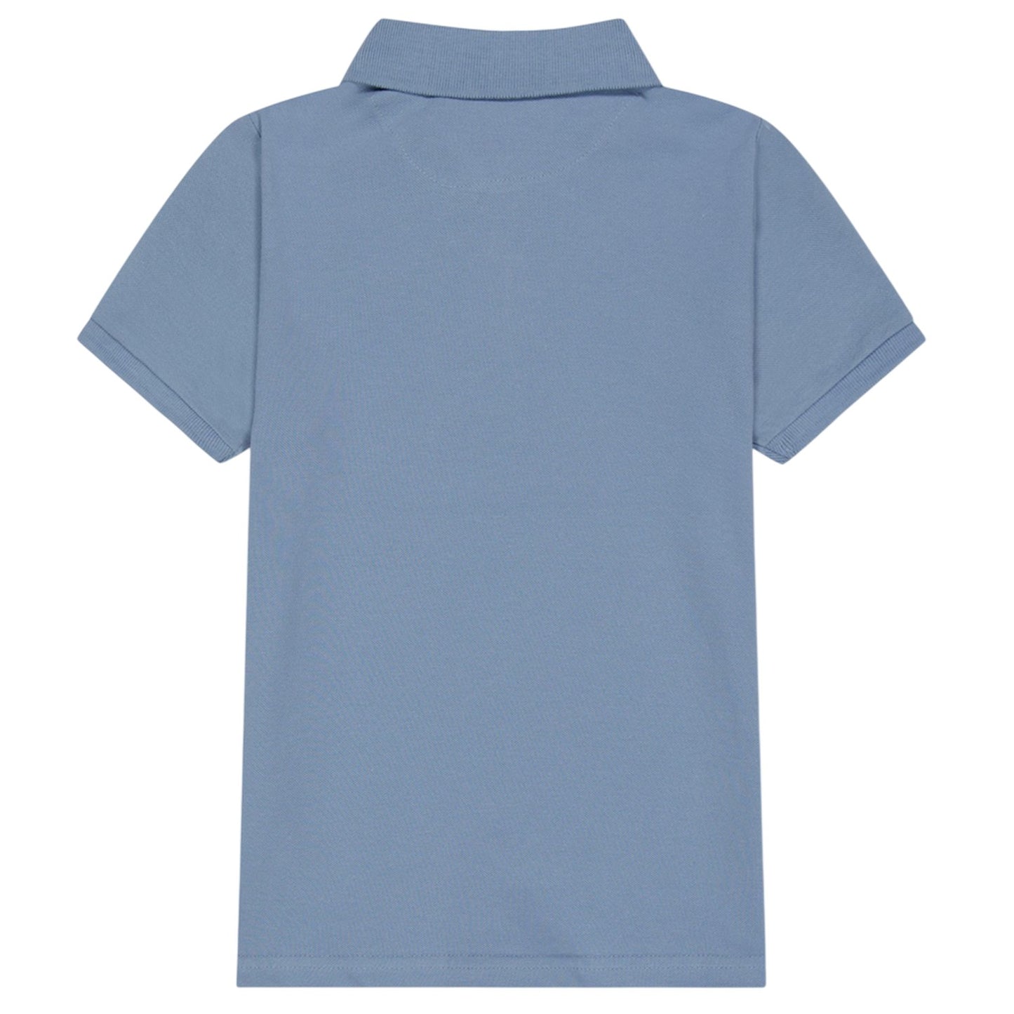 Dusky Blue - Back - Farah Boys Bugsworth Embroidered Short-Sleeved Polo Shirt