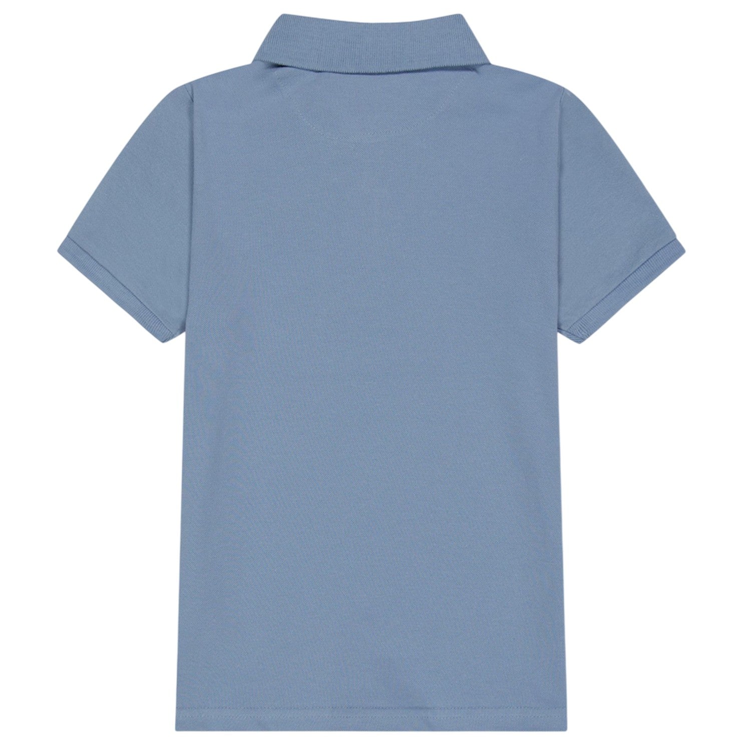Dusky Blue - Back - Farah Boys Bugsworth Embroidered Short-Sleeved Polo Shirt