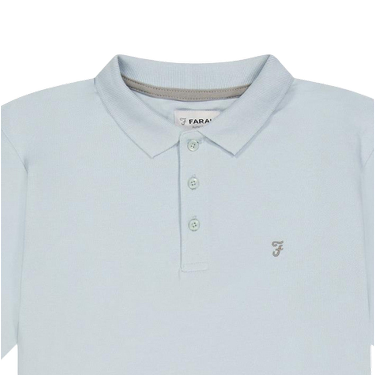 Fresh Water Blue - Side - Farah Boys Bugsworth Embroidered Short-Sleeved Polo Shirt