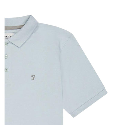 Fresh Water Blue - Lifestyle - Farah Boys Bugsworth Embroidered Short-Sleeved Polo Shirt
