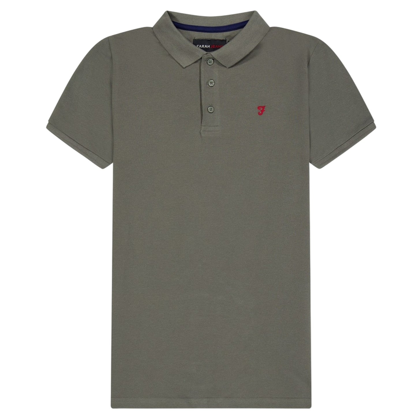 Green - Front - Farah Boys Bugsworth Embroidered Short-Sleeved Polo Shirt