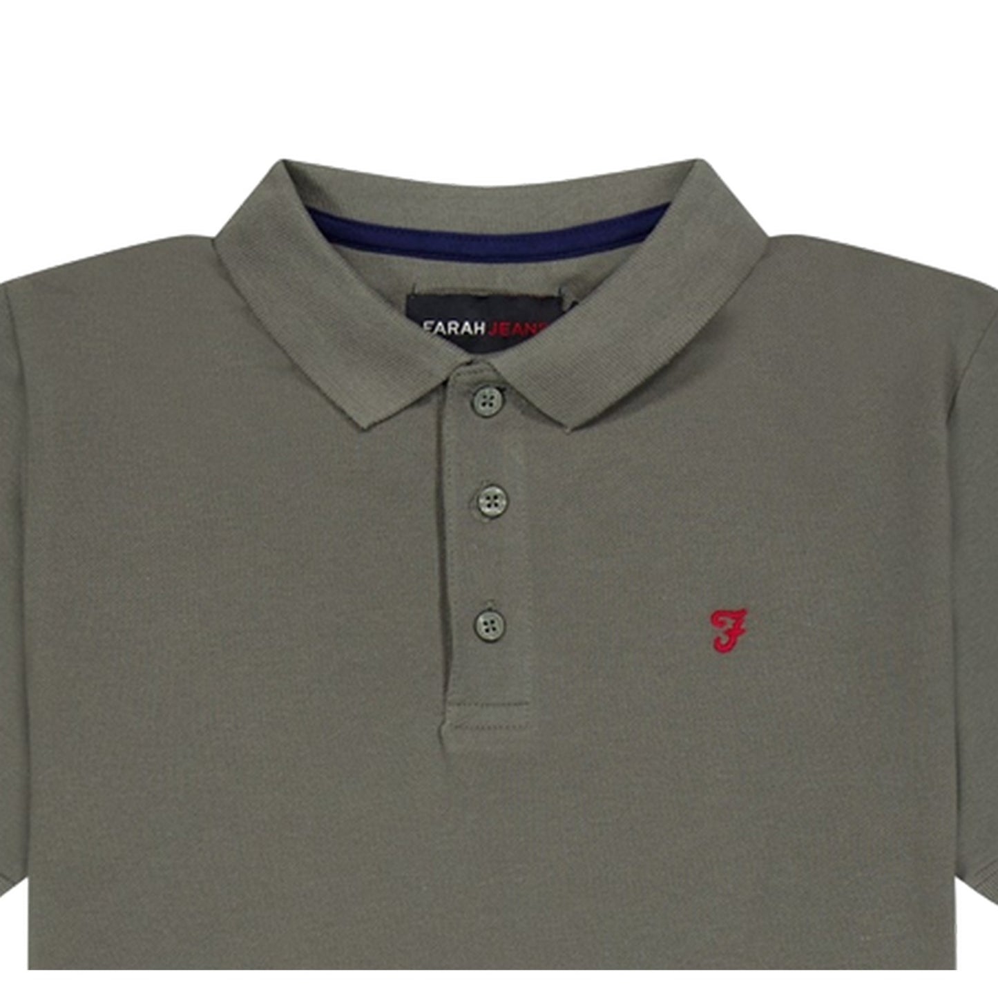 Green - Side - Farah Boys Bugsworth Embroidered Short-Sleeved Polo Shirt