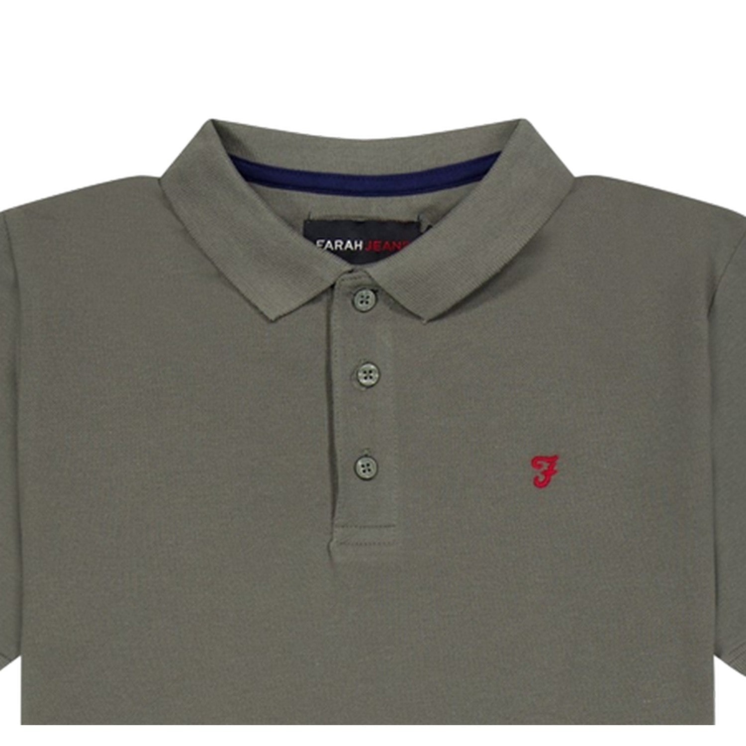 Green - Side - Farah Boys Bugsworth Embroidered Short-Sleeved Polo Shirt
