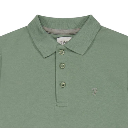 Light Green - Front - Farah Boys Bugsworth Embroidered Short-Sleeved Polo Shirt