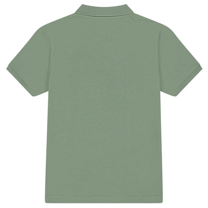 Light Green - Side - Farah Boys Bugsworth Embroidered Short-Sleeved Polo Shirt