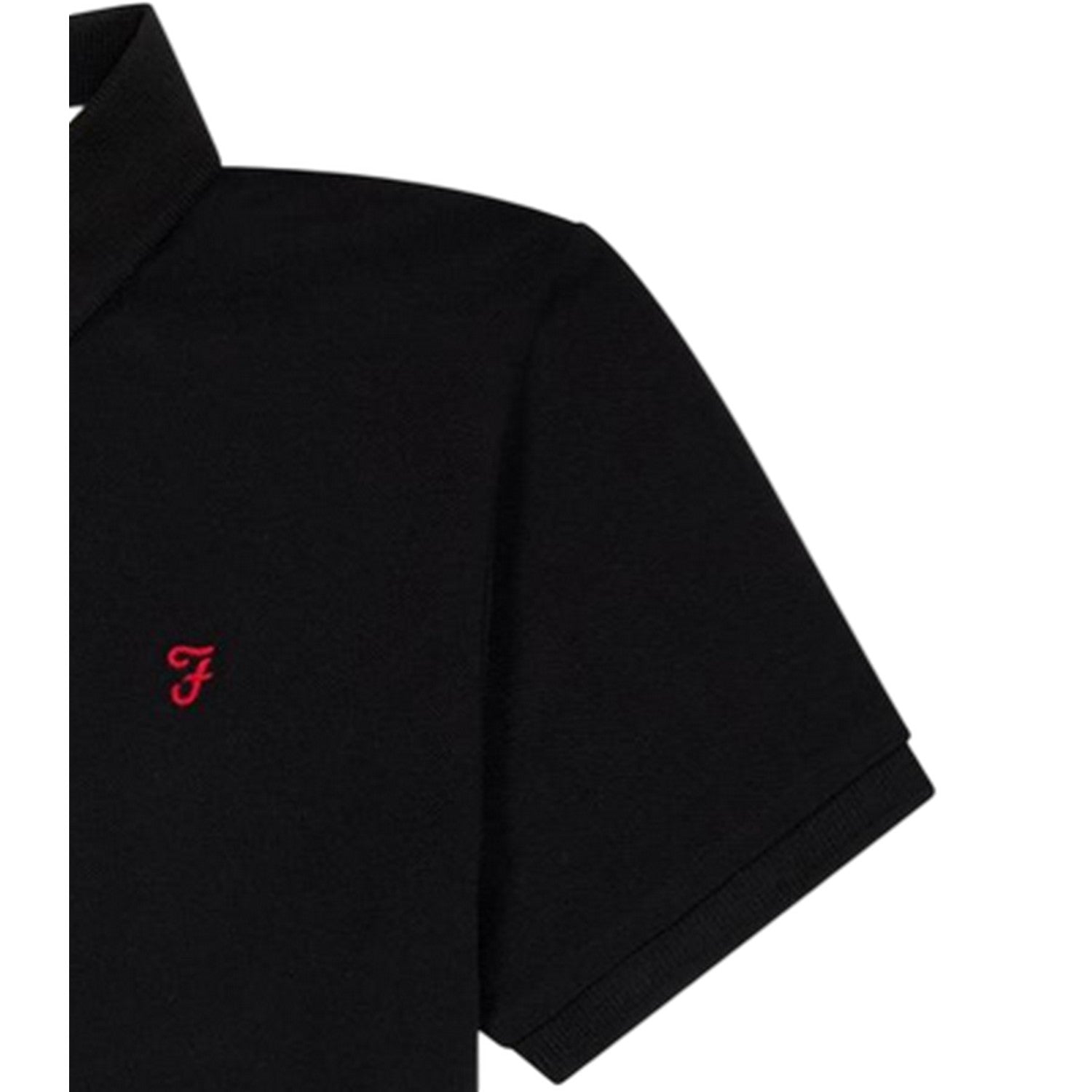 Black - Lifestyle - Farah Boys Bugsworth Embroidered Short-Sleeved Polo Shirt