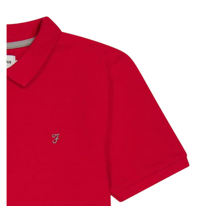 Red - Lifestyle - Farah Boys Bugsworth Embroidered Short-Sleeved Polo Shirt
