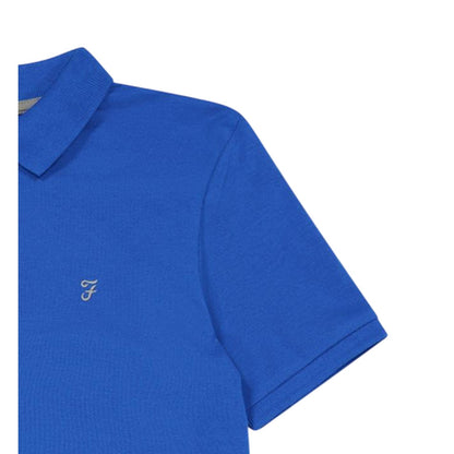 Royal Blue - Lifestyle - Farah Boys Bugsworth Embroidered Short-Sleeved Polo Shirt