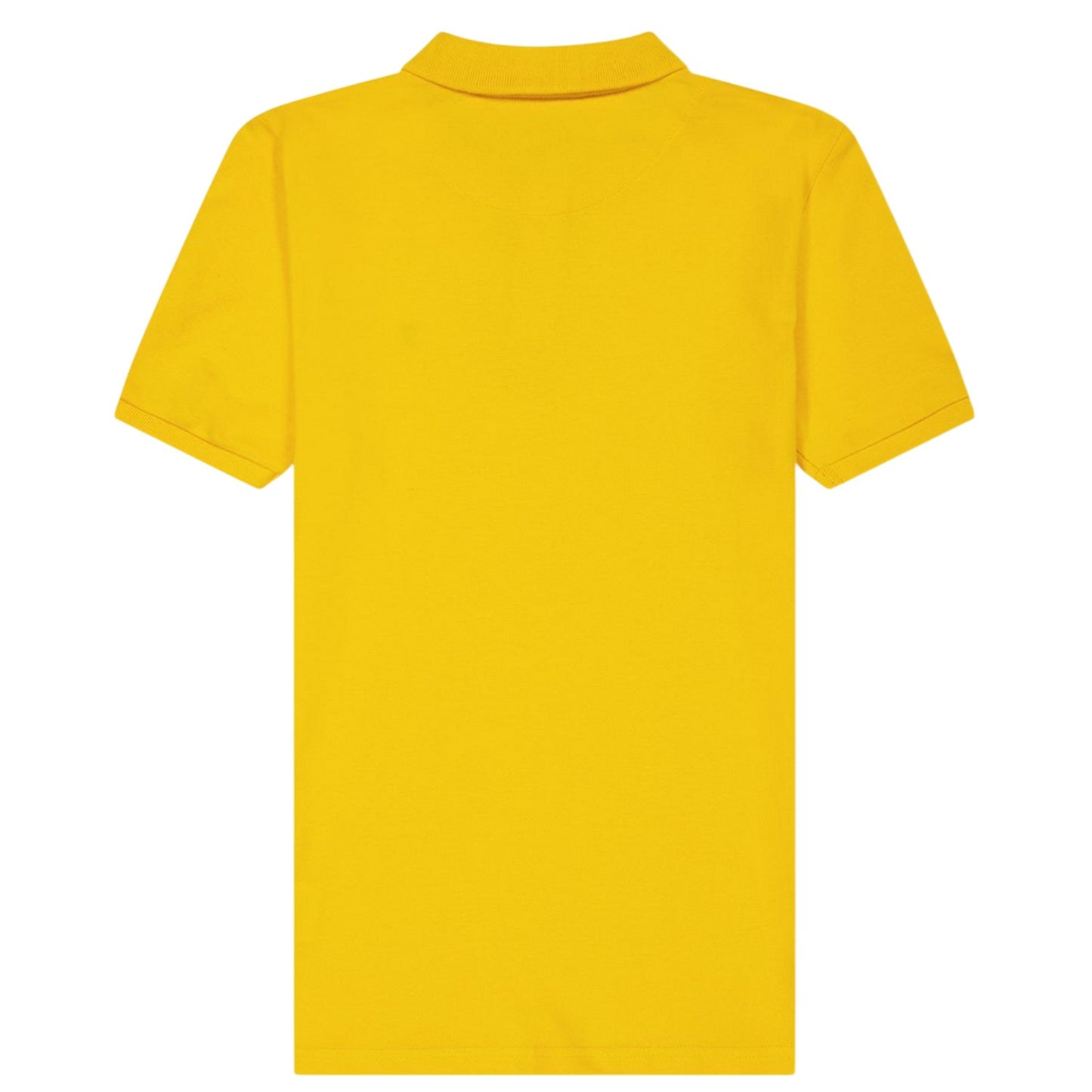 Yellow - Back - Farah Boys Bugsworth Embroidered Short-Sleeved Polo Shirt