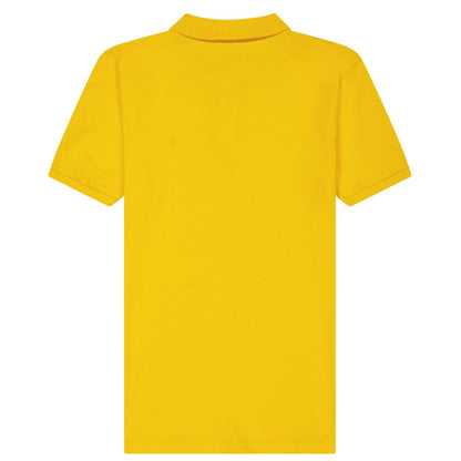 Yellow - Back - Farah Boys Bugsworth Embroidered Short-Sleeved Polo Shirt