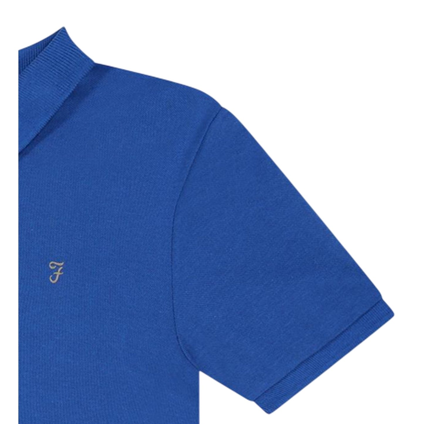Blue - Lifestyle - Farah Boys Bugsworth Embroidered Short-Sleeved Polo Shirt