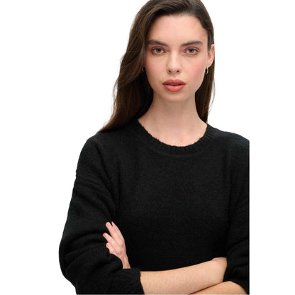 Black Twist - Side - Superdry Womens-Ladies Knitted Relaxed Fit Sweater Dress