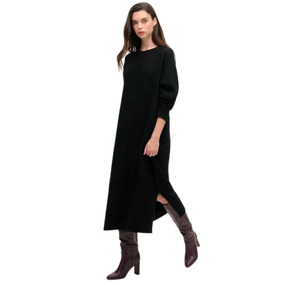 Black Twist - Lifestyle - Superdry Womens-Ladies Knitted Relaxed Fit Sweater Dress