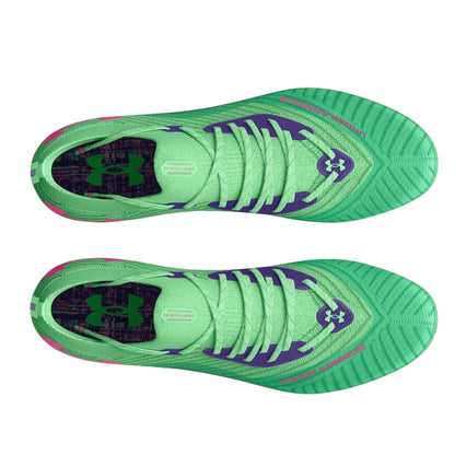 Green - Side - Under Armour Mens Shoody Elite 2.0 Round Toe Football Boots