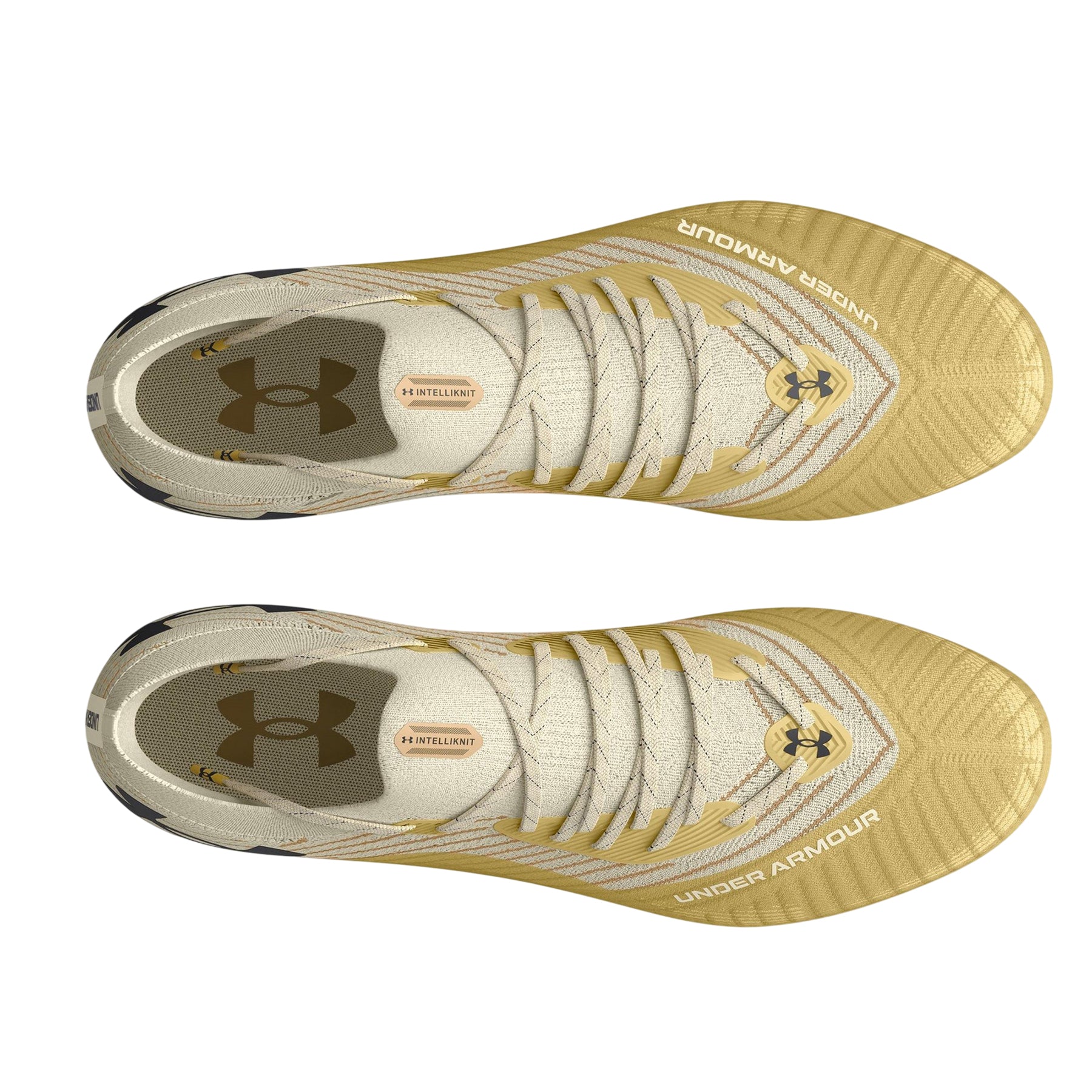 White - Side - Under Armour Mens Shoody Elite 2.0 Round Toe Football Boots