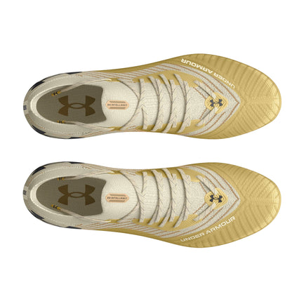 White - Side - Under Armour Mens Shoody Elite 2.0 Round Toe Football Boots