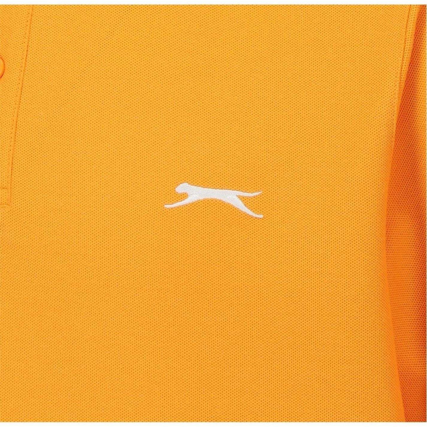 Bright Marigold - Lifestyle - Slazenger Mens Embroidered Logo Polo Shirt