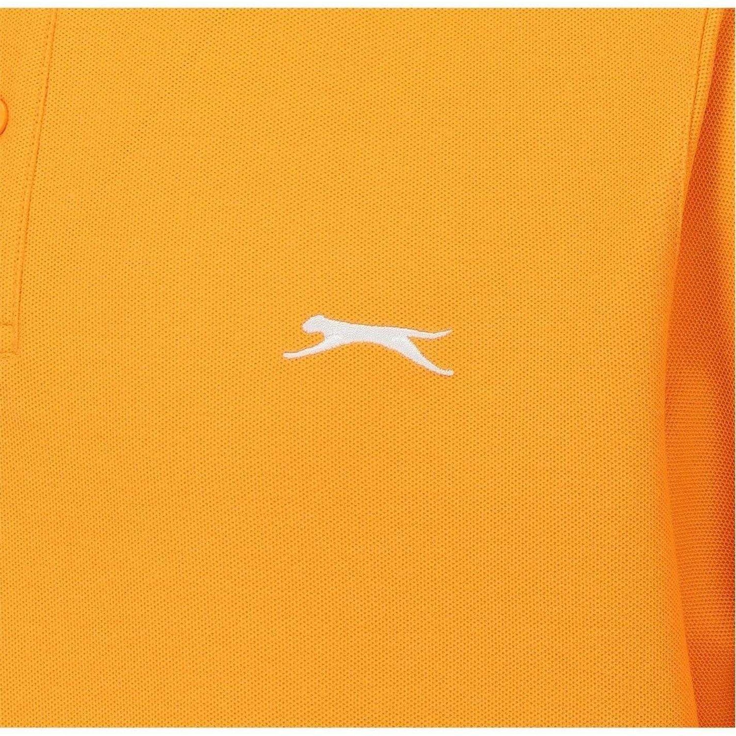 Bright Marigold - Lifestyle - Slazenger Mens Embroidered Logo Polo Shirt