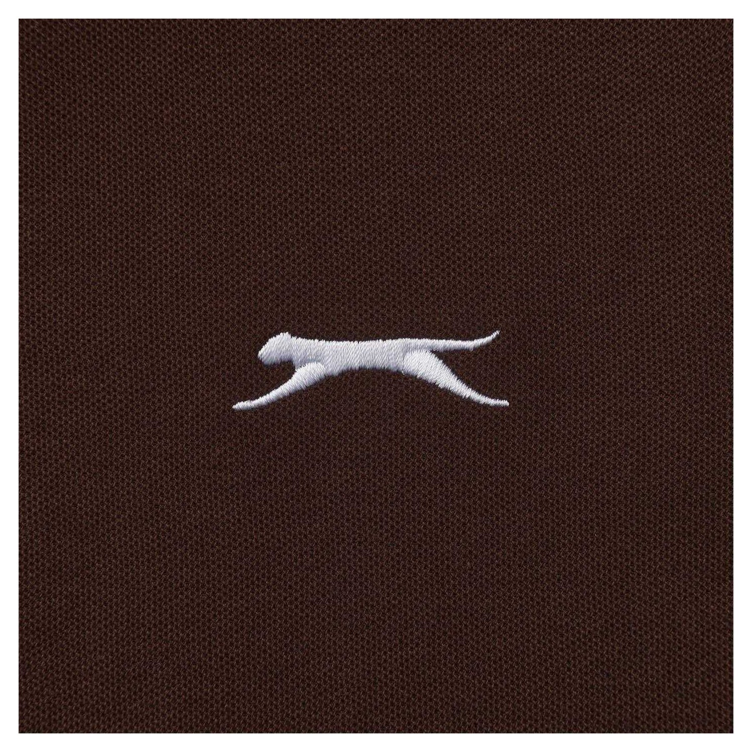 Chocolate Brown - Lifestyle - Slazenger Mens Embroidered Logo Polo Shirt