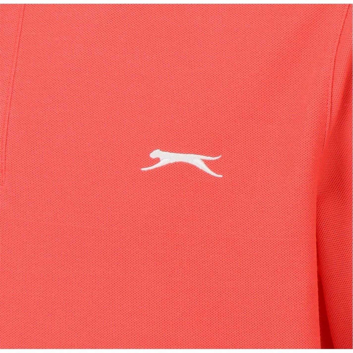 Coral Pink - Lifestyle - Slazenger Mens Embroidered Logo Polo Shirt