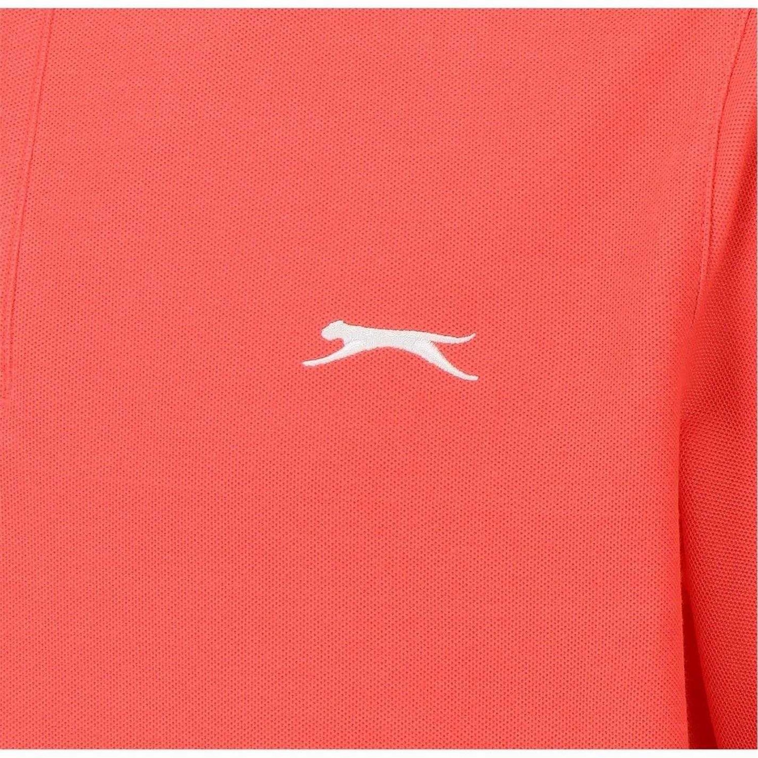 Coral Pink - Lifestyle - Slazenger Mens Embroidered Logo Polo Shirt