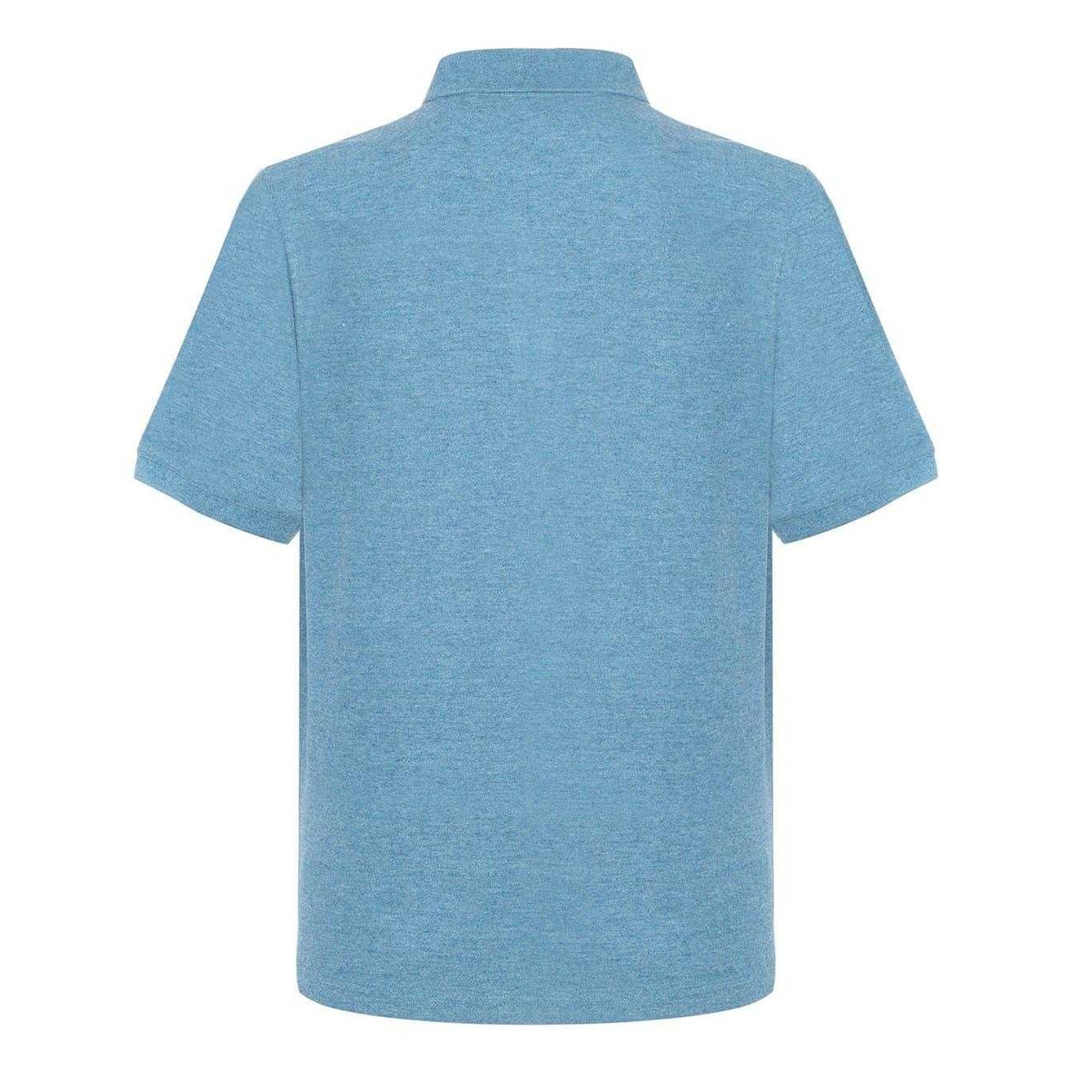 Denim Blue Marl - Back - Slazenger Mens Embroidered Logo Polo Shirt