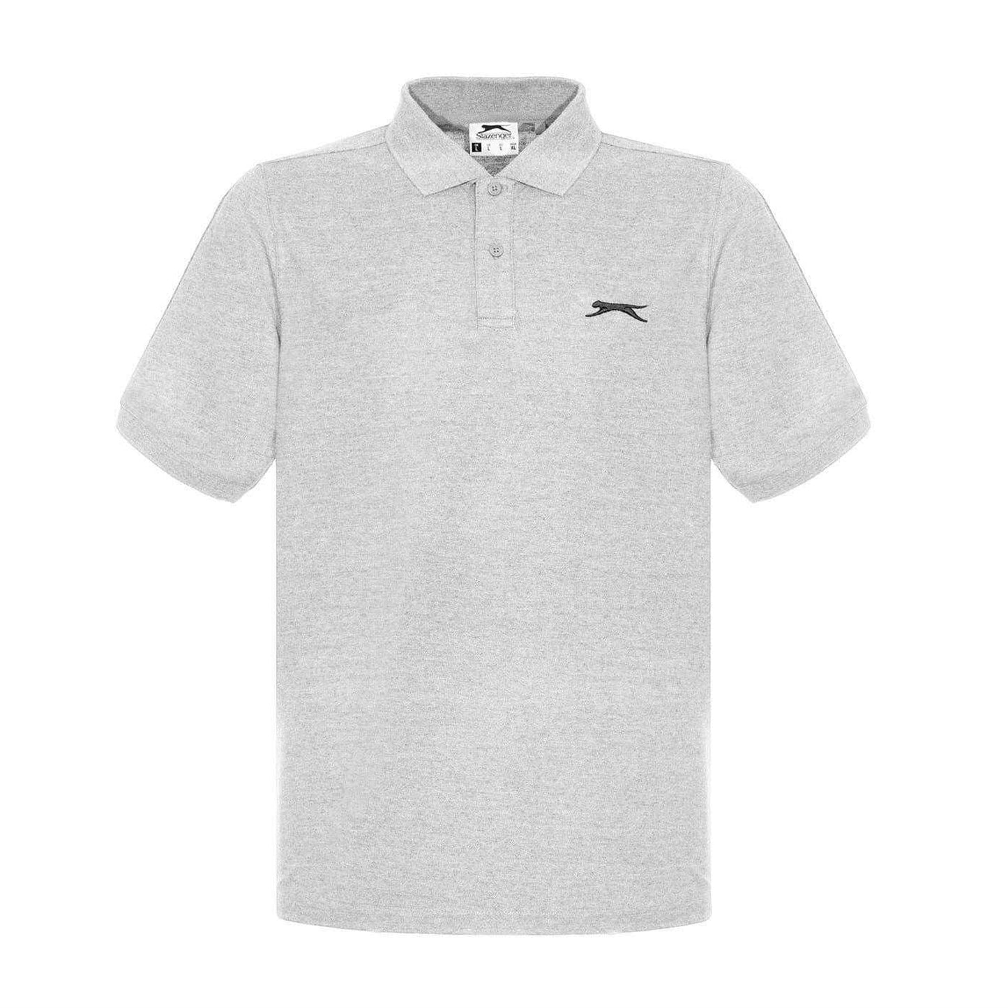 Grey Marl - Front - Slazenger Mens Embroidered Logo Polo Shirt