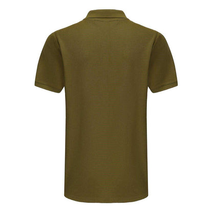 Khaki - Back - Slazenger Mens Embroidered Logo Polo Shirt