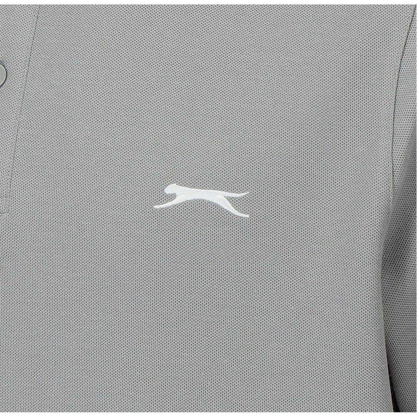Light Grey - Lifestyle - Slazenger Mens Embroidered Logo Polo Shirt