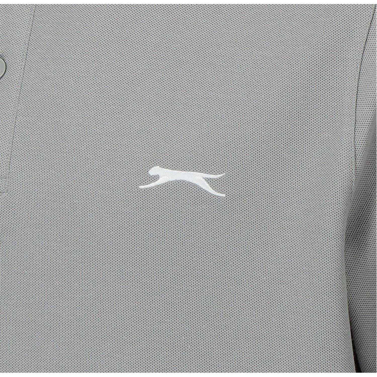 Light Grey - Lifestyle - Slazenger Mens Embroidered Logo Polo Shirt