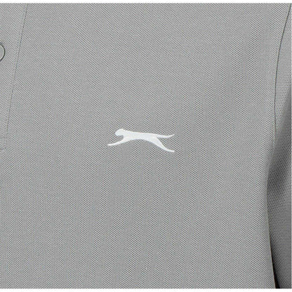 Light Grey - Lifestyle - Slazenger Mens Embroidered Logo Polo Shirt