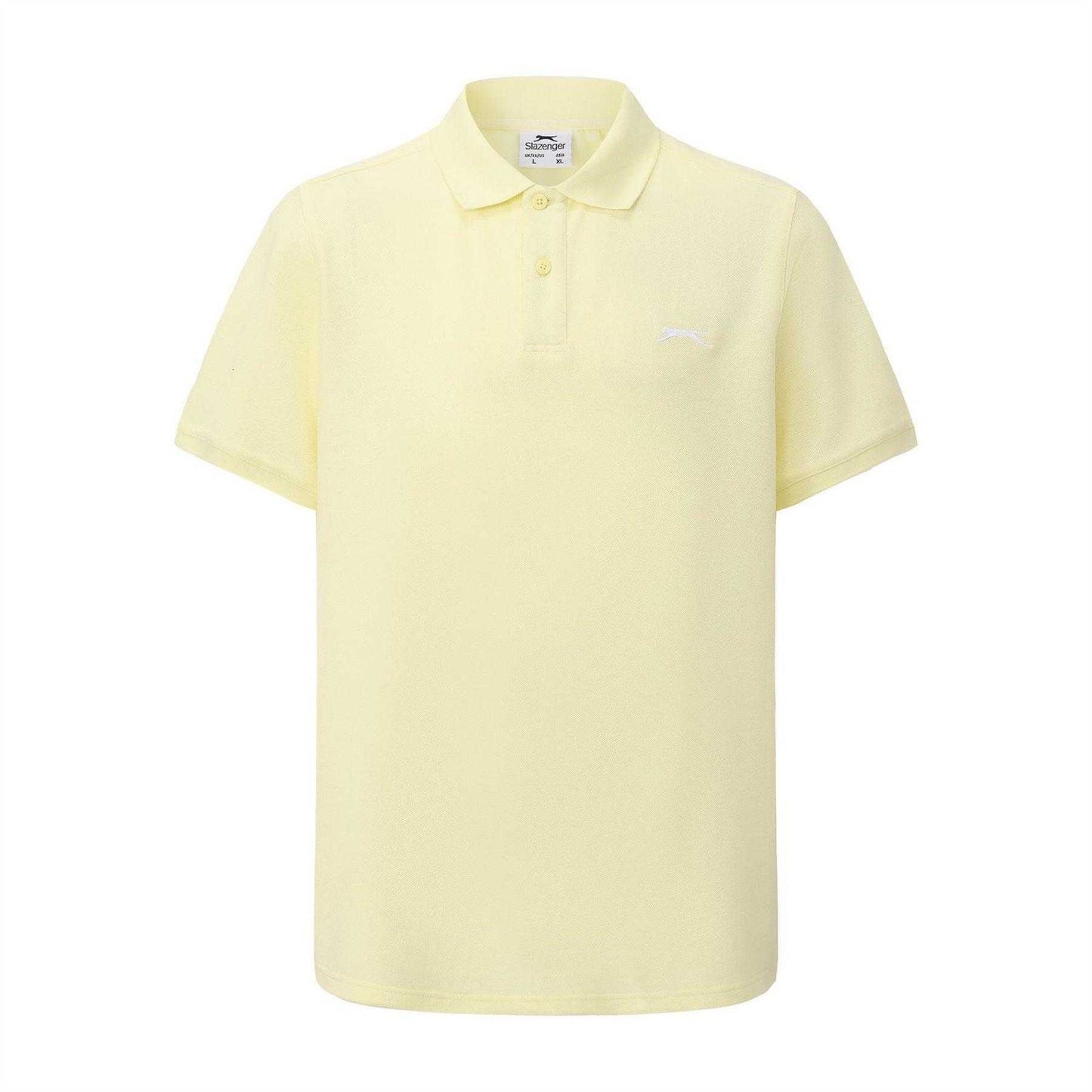 Light Yellow - Front - Slazenger Mens Embroidered Logo Polo Shirt