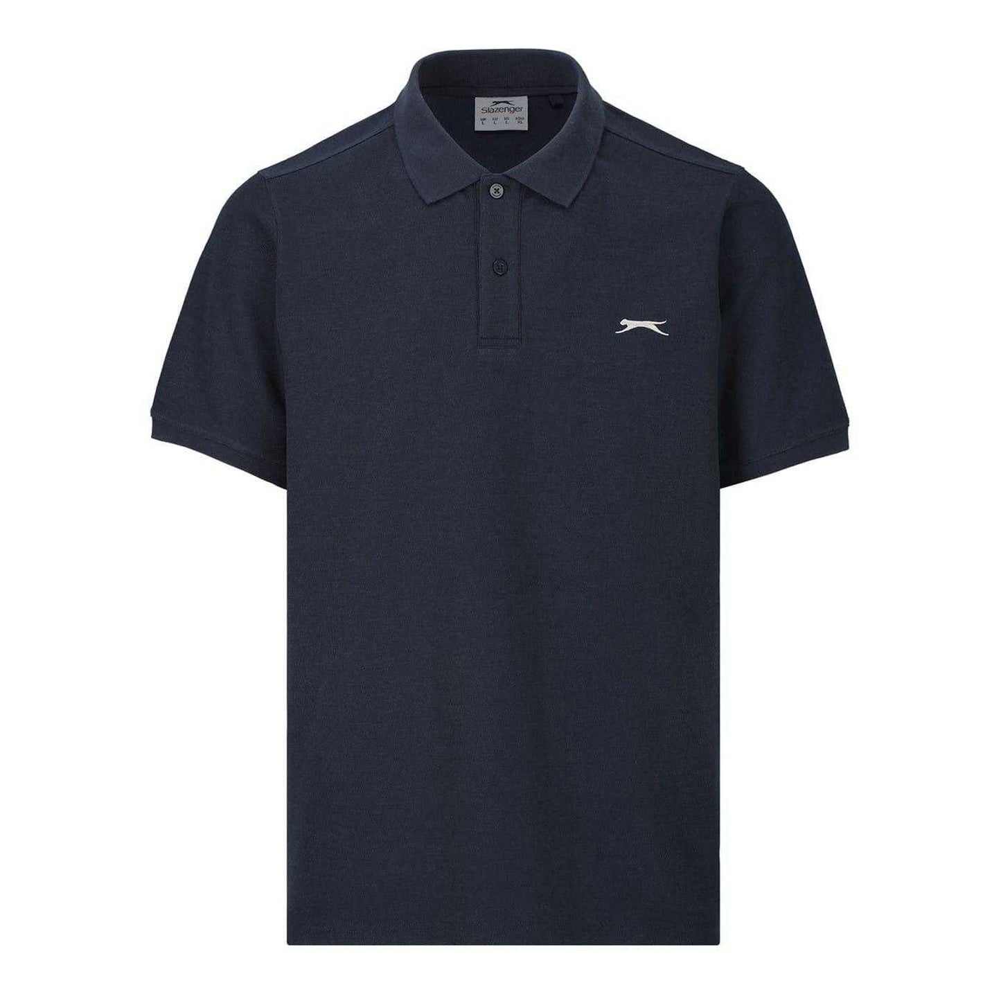 Navy - Front - Slazenger Mens Embroidered Logo Polo Shirt