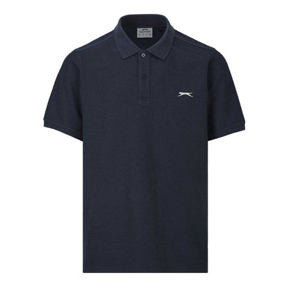 Navy - Front - Slazenger Mens Embroidered Logo Polo Shirt