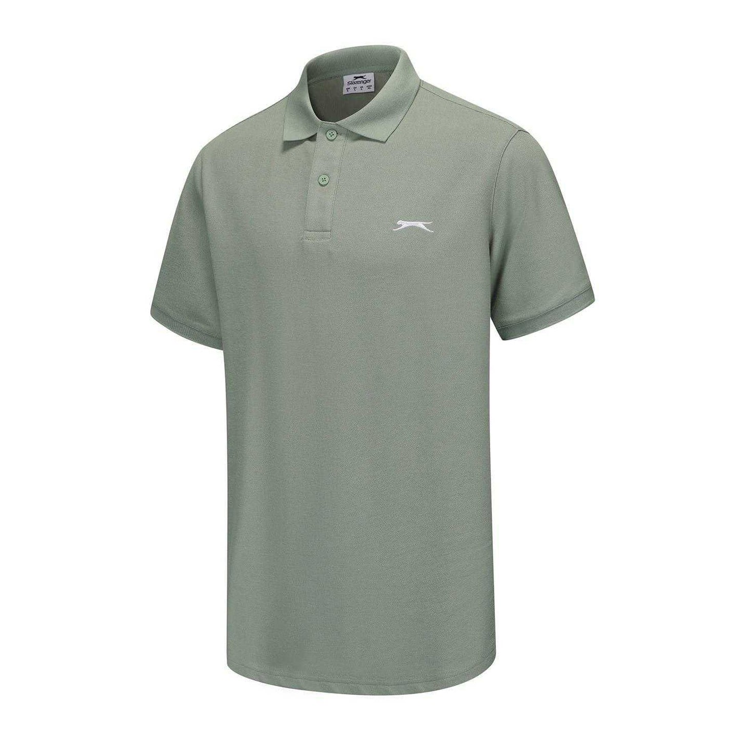 Pistachio - Side - Slazenger Mens Embroidered Logo Polo Shirt