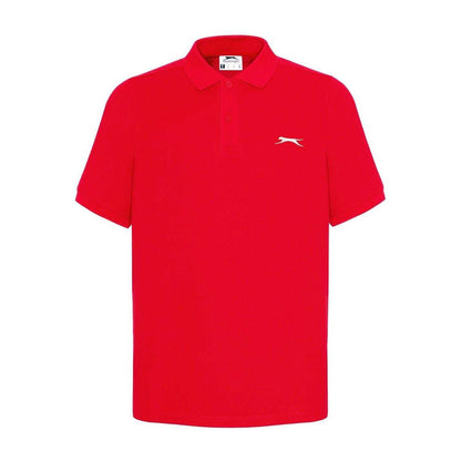 Red - Front - Slazenger Mens Embroidered Logo Polo Shirt