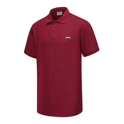 Berry - Side - Slazenger Mens Embroidered Logo Polo Shirt