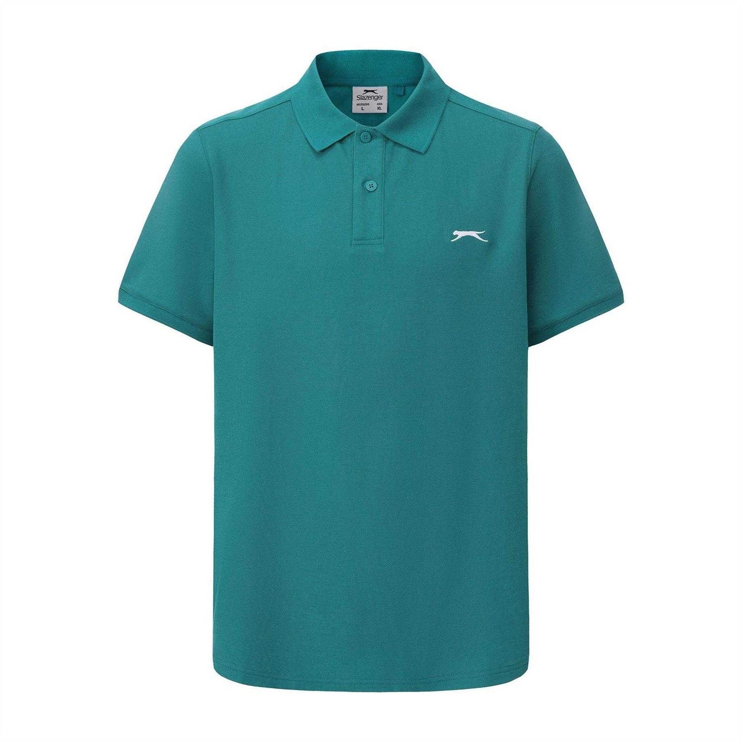 Teal - Front - Slazenger Mens Embroidered Logo Polo Shirt