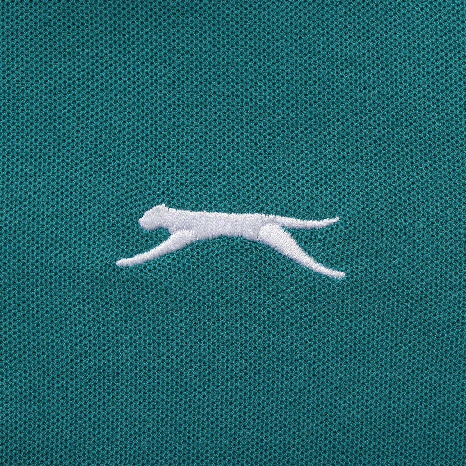 Teal - Lifestyle - Slazenger Mens Embroidered Logo Polo Shirt