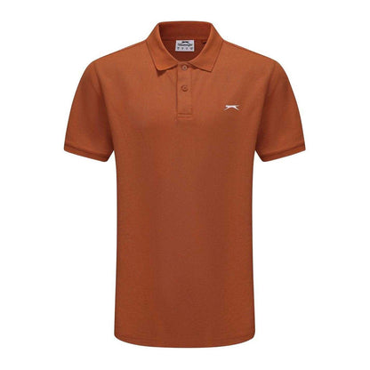 Terracotta - Front - Slazenger Mens Embroidered Logo Polo Shirt