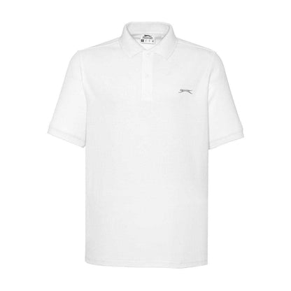 White - Front - Slazenger Mens Embroidered Logo Polo Shirt