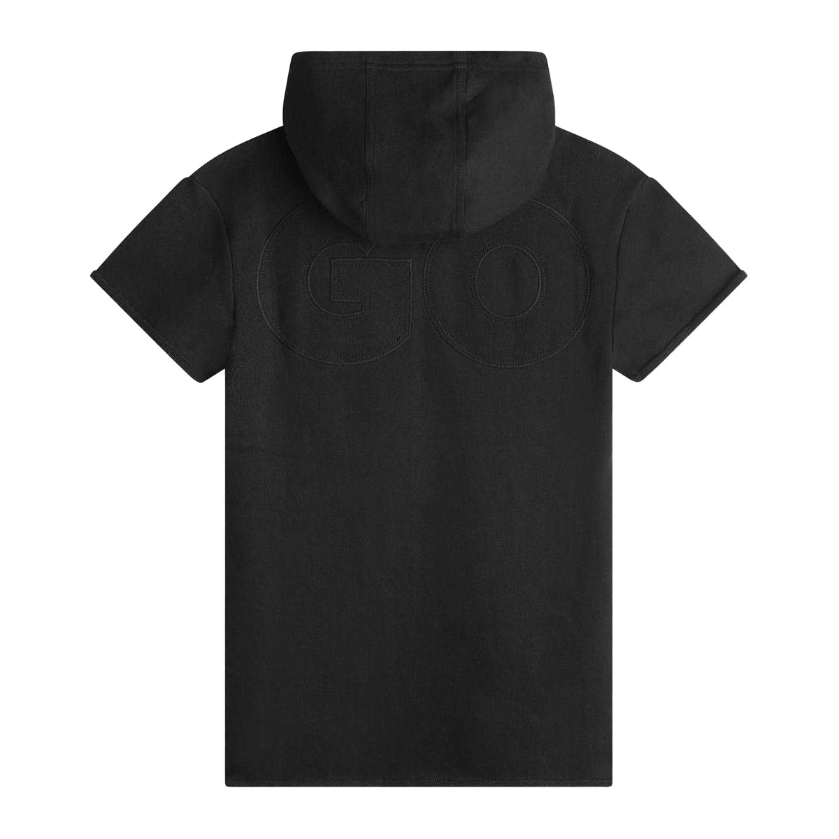 Black - Back - Hugo Childrens-Kids Embroidered Hoodie Dress