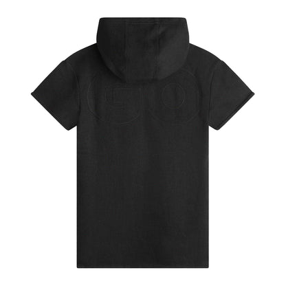 Black - Back - Hugo Childrens-Kids Embroidered Hoodie Dress