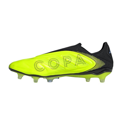 Blue-Lemon - Side - Adidas Mens Copa Pure 3 Elite Calf Leather Soft Ground Football Boots
