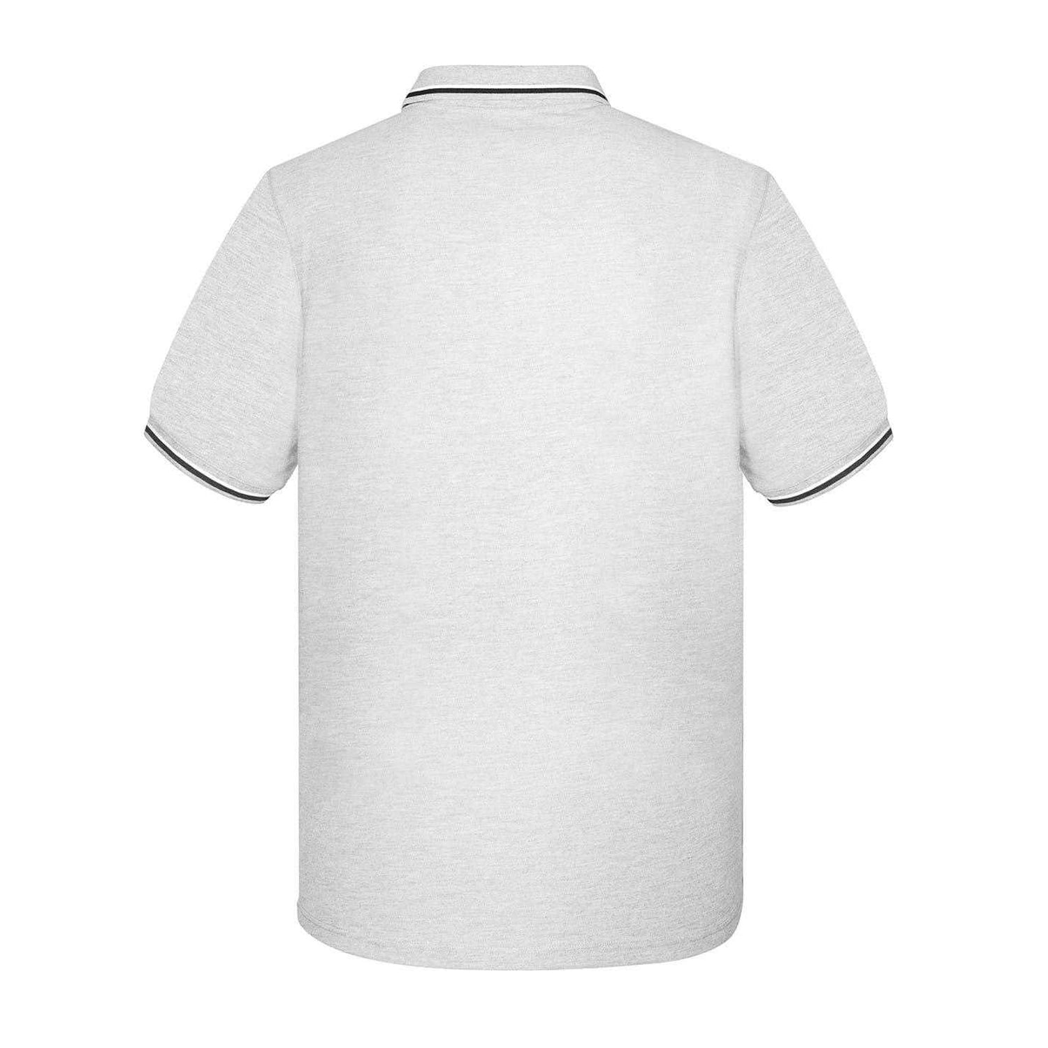 Grey Marl - Back - Slazenger Mens Contrast Tipped Polo Shirt