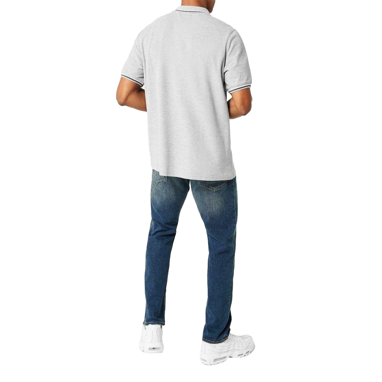 Grey Marl - Lifestyle - Slazenger Mens Contrast Tipped Polo Shirt
