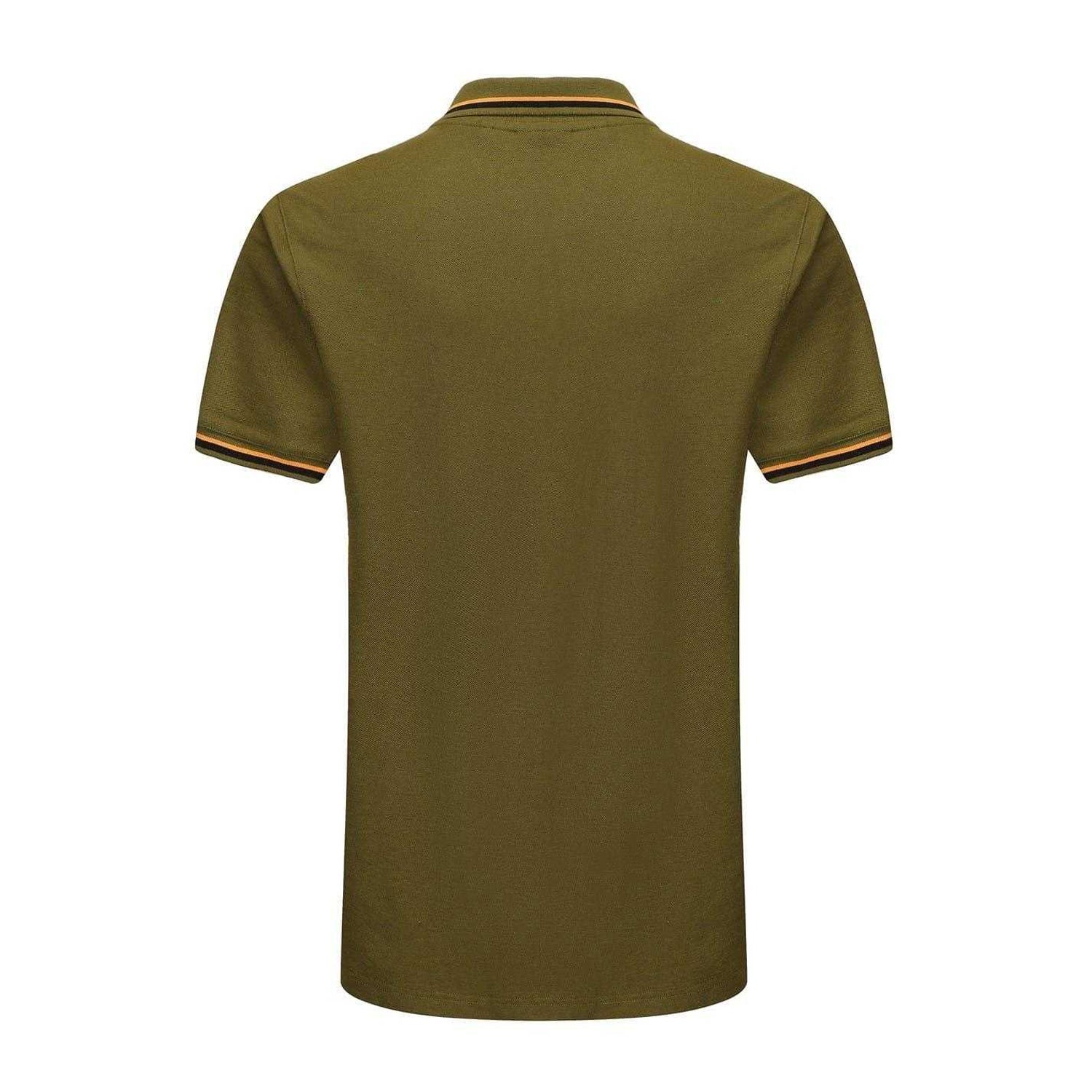 Khaki - Back - Slazenger Mens Contrast Tipped Polo Shirt