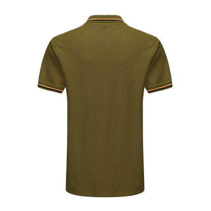 Khaki - Back - Slazenger Mens Contrast Tipped Polo Shirt